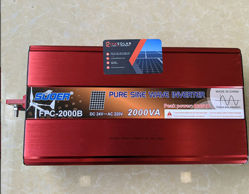 Bộ kích điện năng lượng mặt trời Inverter Souer sin chuẩn 24V lên 220V FBC-2000B 2000VA.